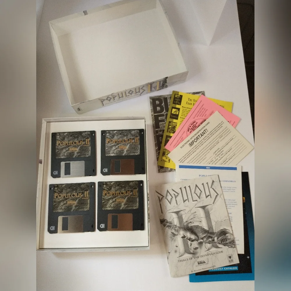 Populous 2: Trials Of The Olympian Gods Big Box PC Game